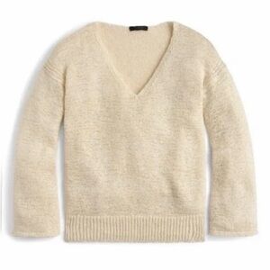 J. Crew Flare Sleeve Knit V-Neck Sweater